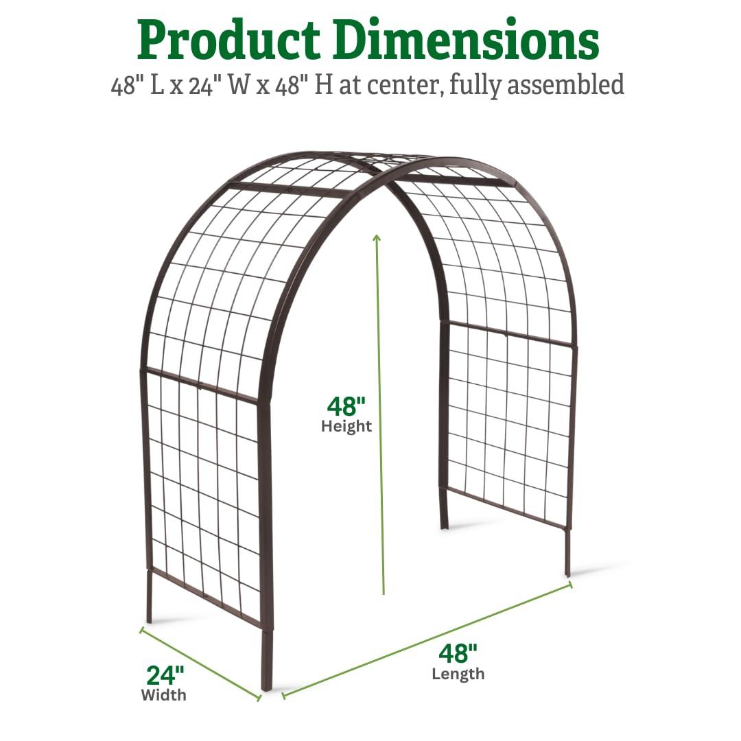 Gardener's Supply Company 2’ x 8’ Arch Trellis for Planter Boxes