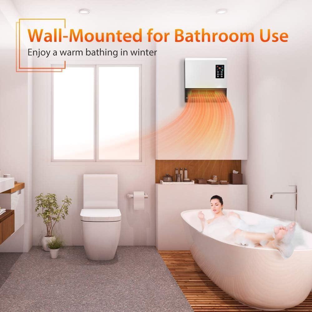 Ecotronic 1500W Corded Electric Space Heater, 3 Heat Settings, Child Lock, for 260 sq ft, New