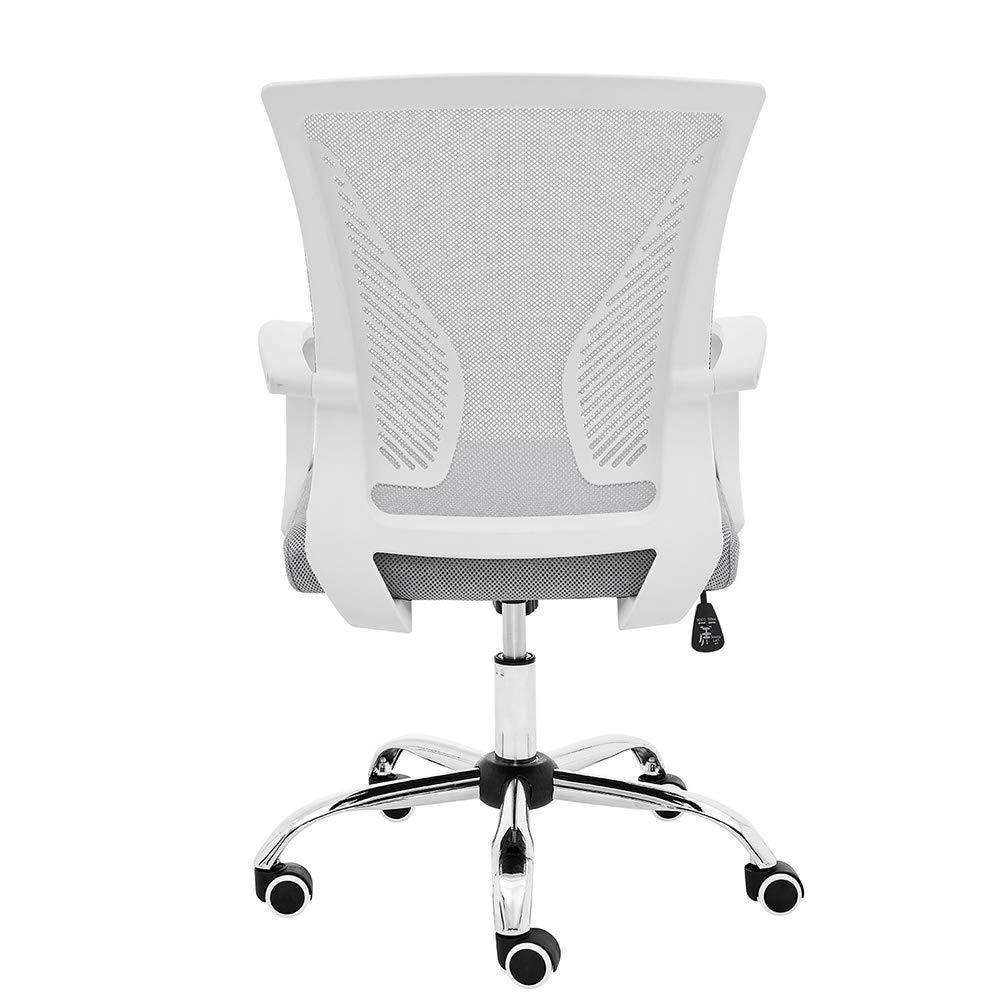Modern Home Zuna Mid-Back Office Chair - White/Gray