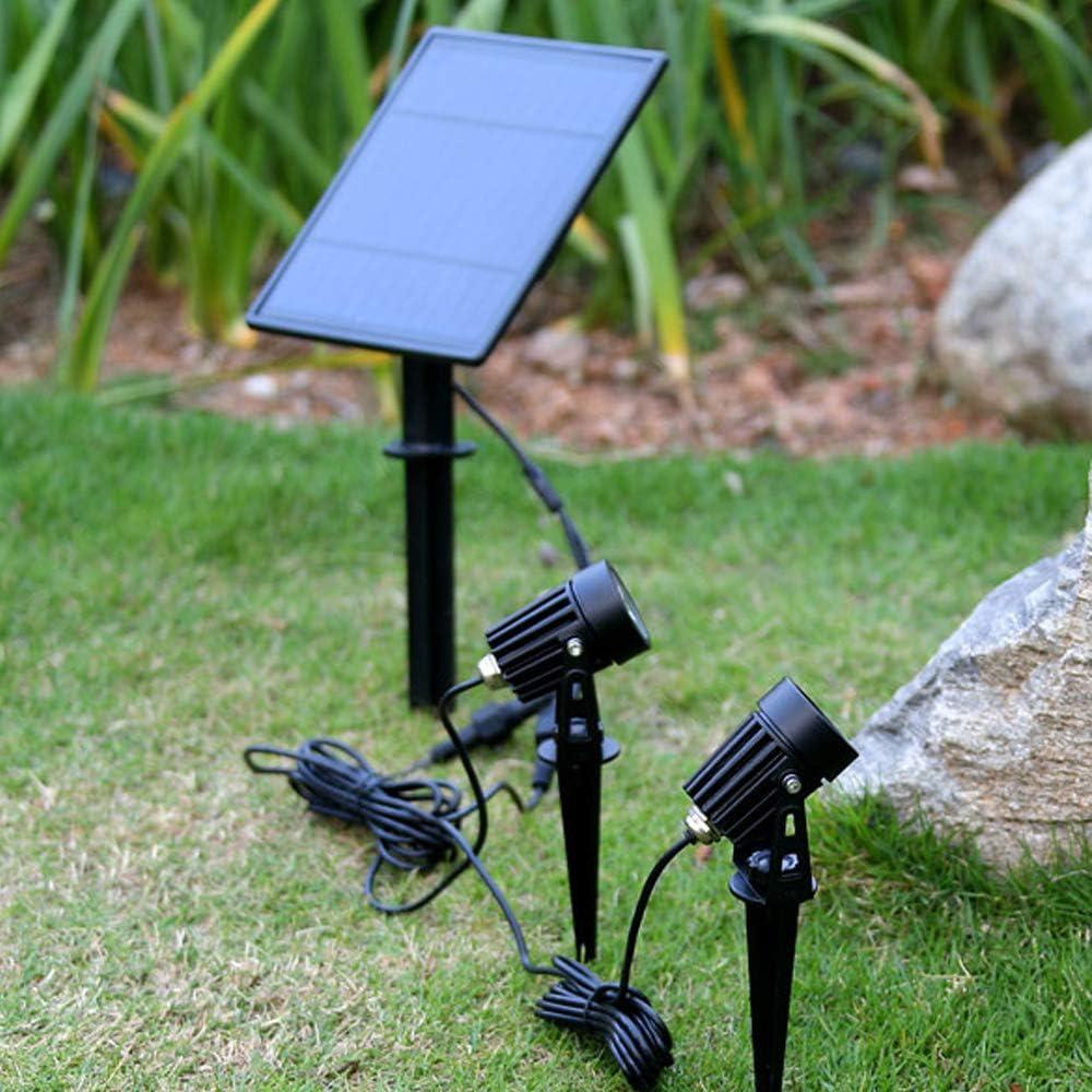 Black Solar Powered LED Pathway Lights with White Shade