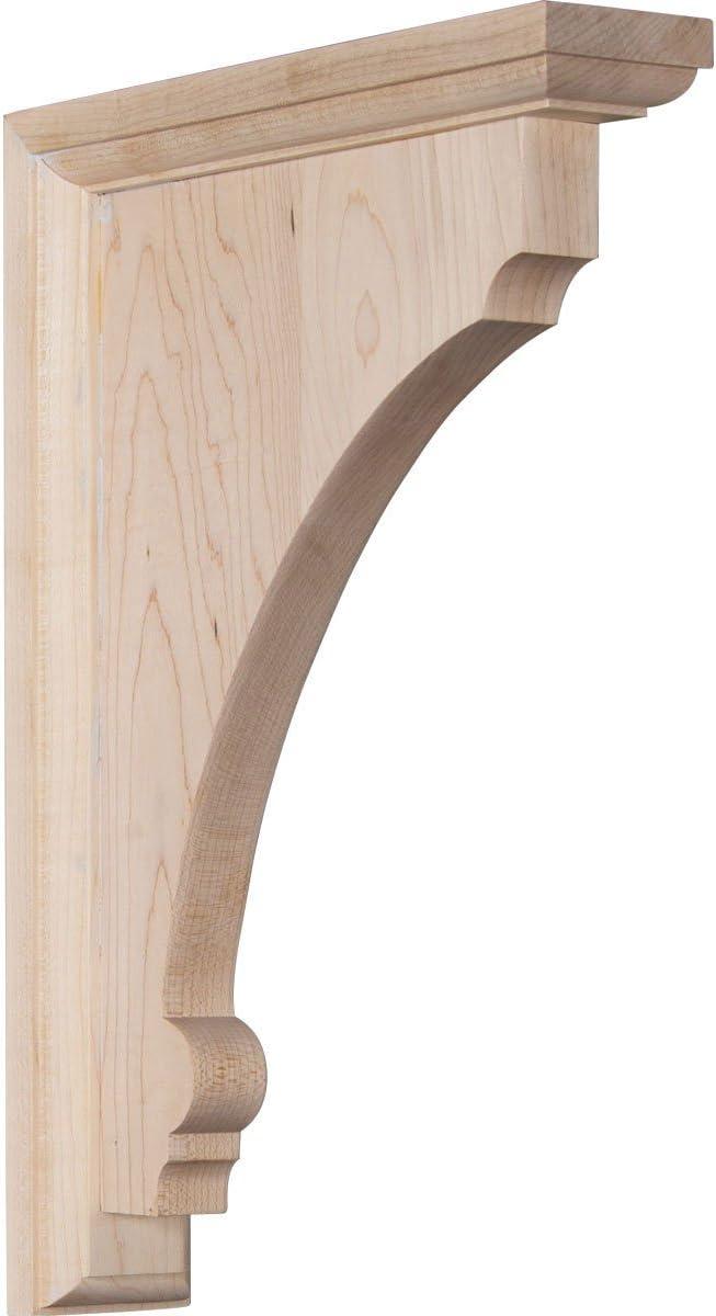 Large Natural Rubberwood Decorative Corbel Bracket