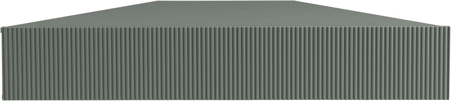 Denhour DH BASIC Transitional 47-inch 3-Shelf Corner Floating TV Stand by  3D Wavy Panel Door - Sage Green Weathered,N/A