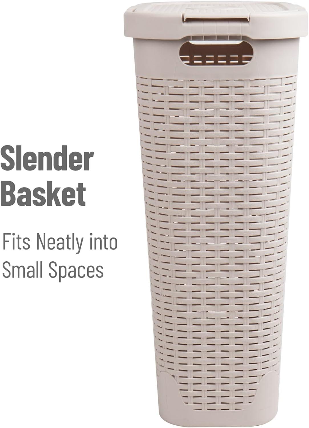 Mind Reader 40 Liter Slim Laundry Basket