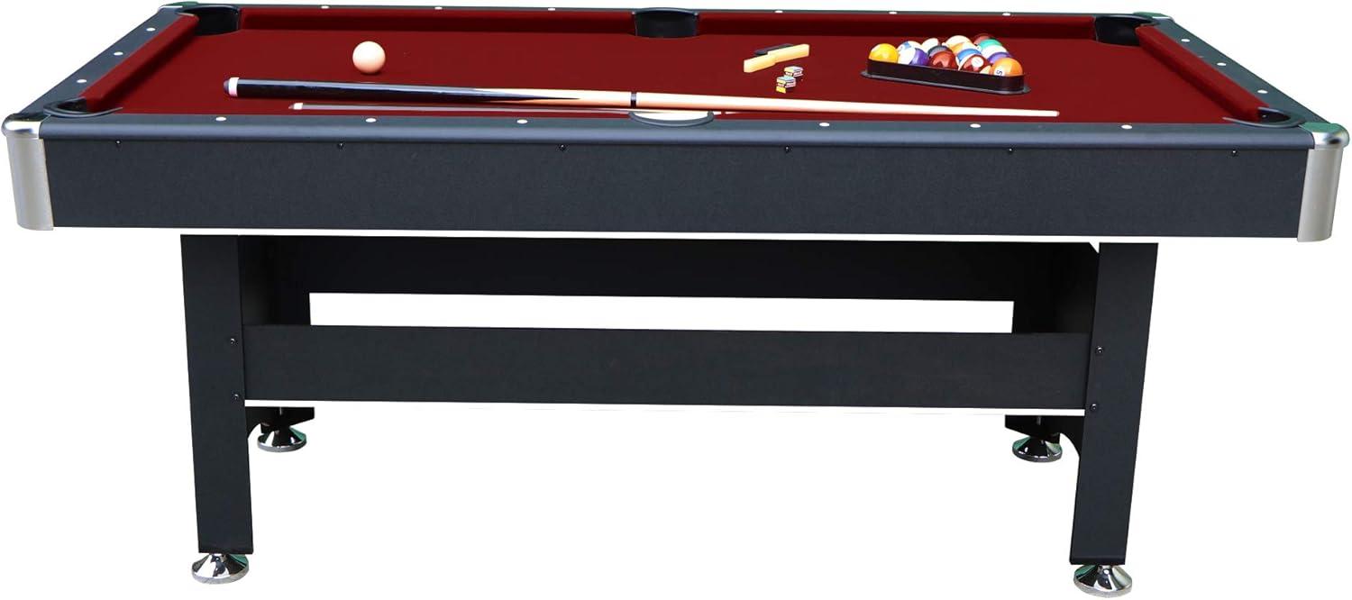 Hathaway Spartan 6' Pool Table with Table Tennis Conversion Top - Black