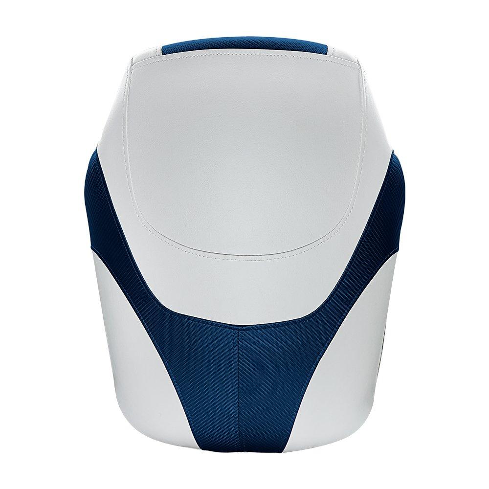 Seamander S1045 series Premier Pontoon Furniture Bucket Seat, Captain Seat, Colors White/Blue