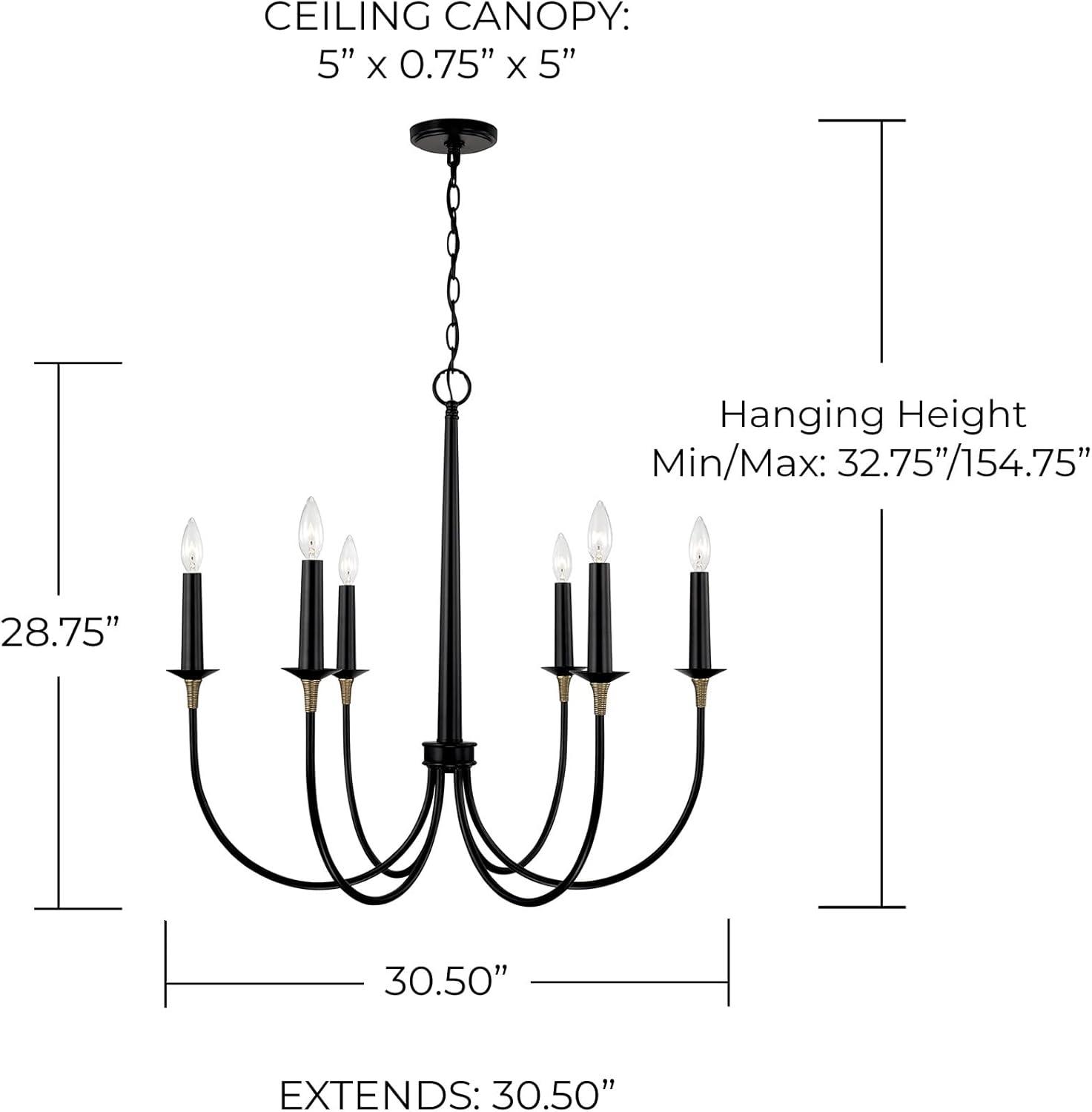 6 - Light Dimmable Classic / Traditional Chandelier