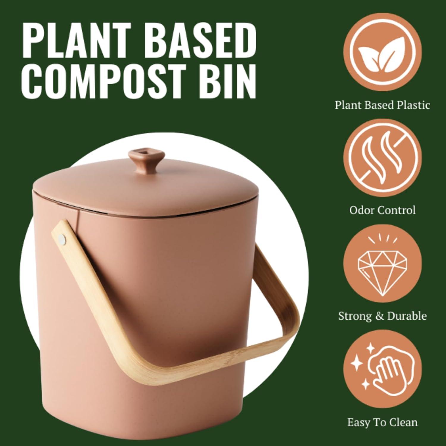 Bamboozle Astrik Compost Bin | Graphite | Wayfair