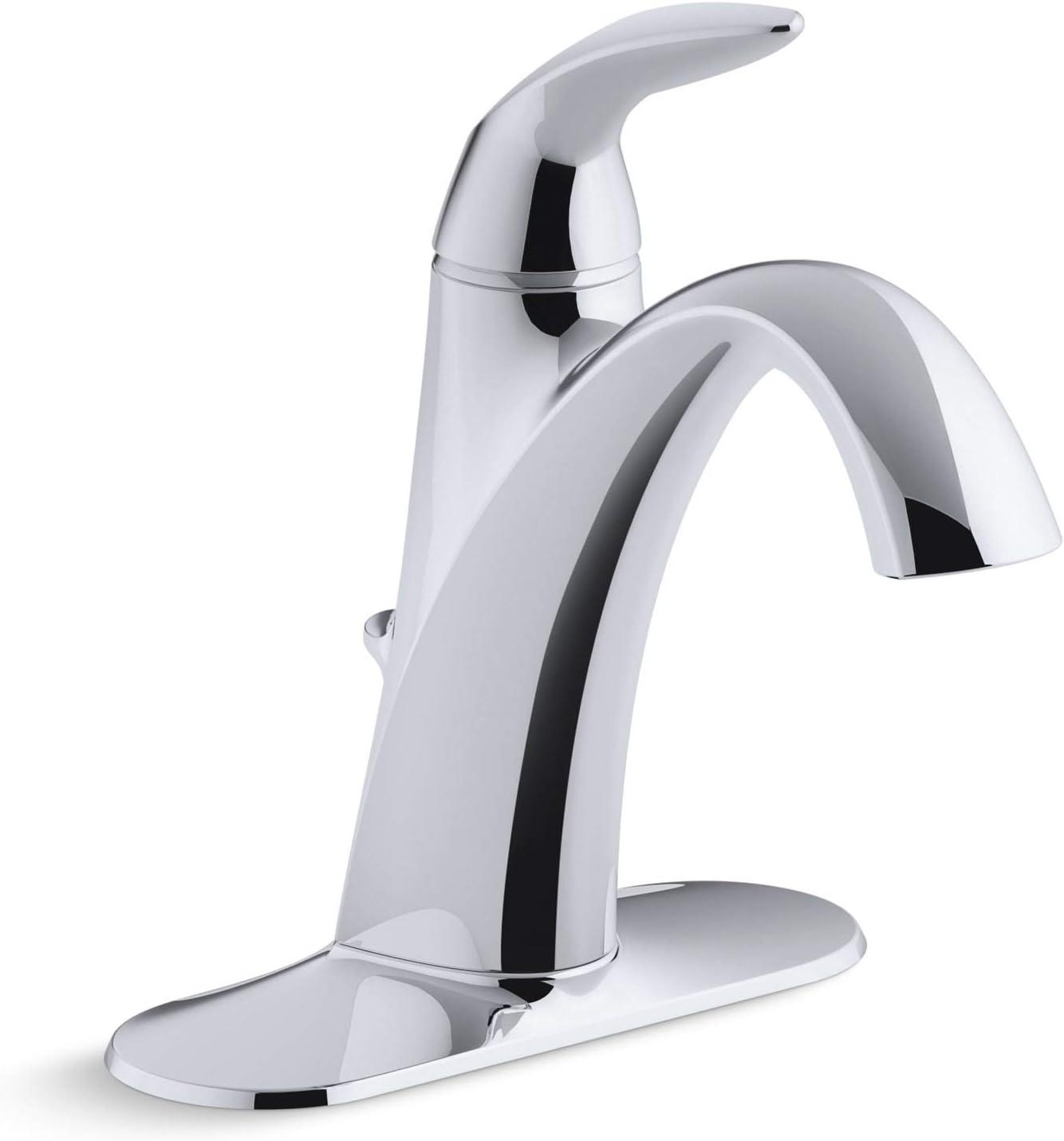 Elegance Polished Chrome Single-Lever Bathroom Faucet