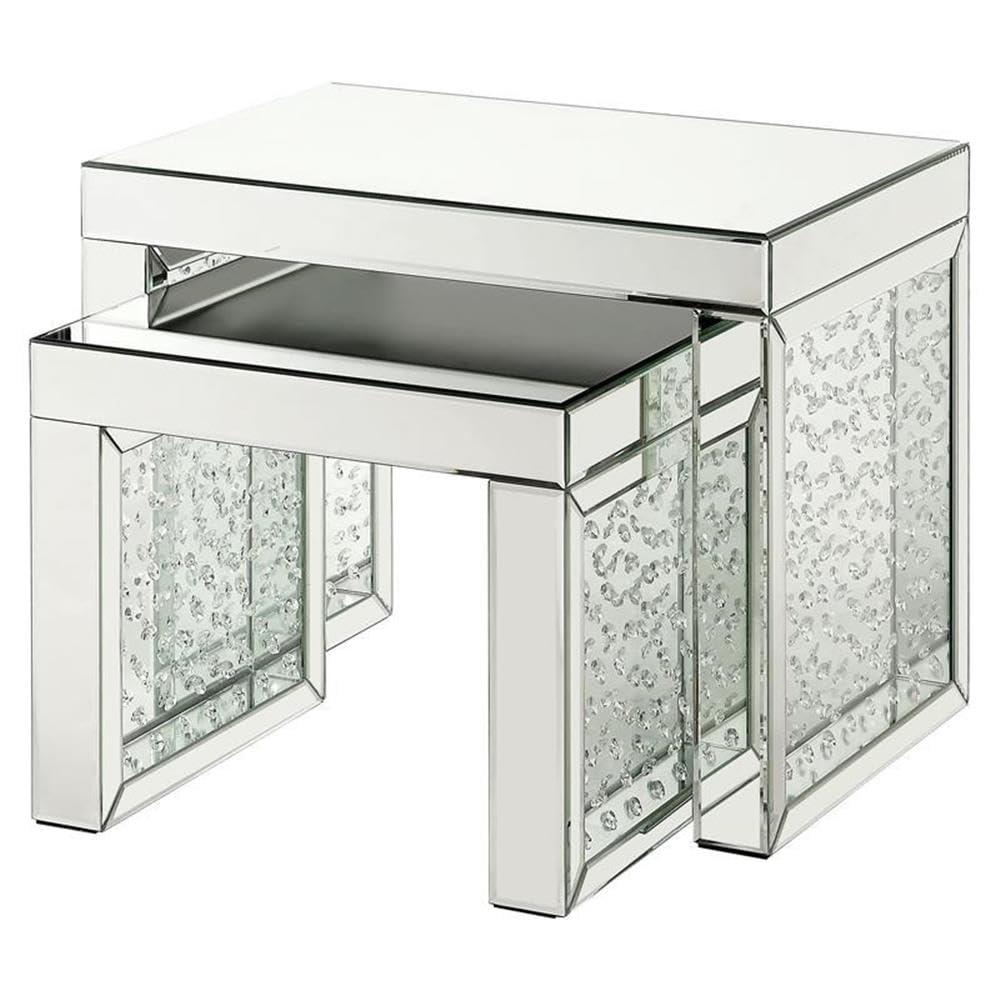 ACME Nysa Rectangular Accent Table in Mirrored