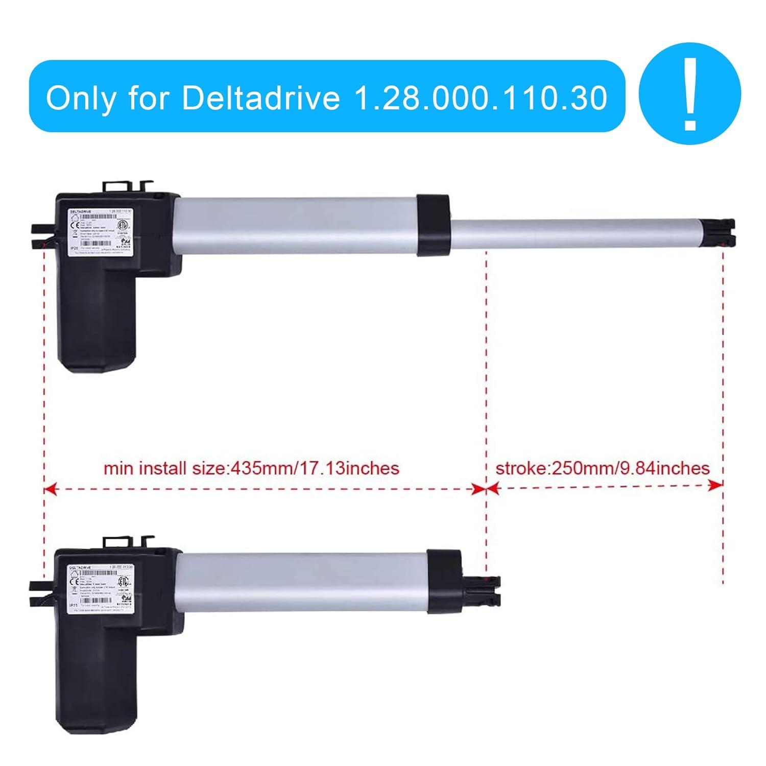 Okin Deltadrive Actuator Motor Model 1.28.000.131.30 Replacement for Lift Chair Power Recliner