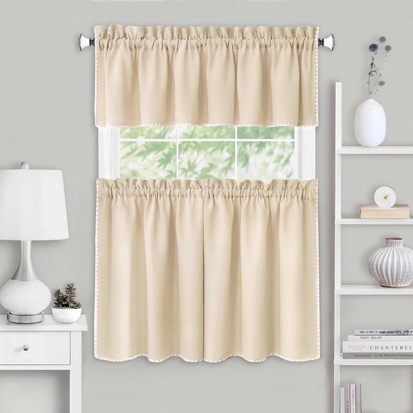Achim Importing Co Tailored 58'' W Kitchen Curtain