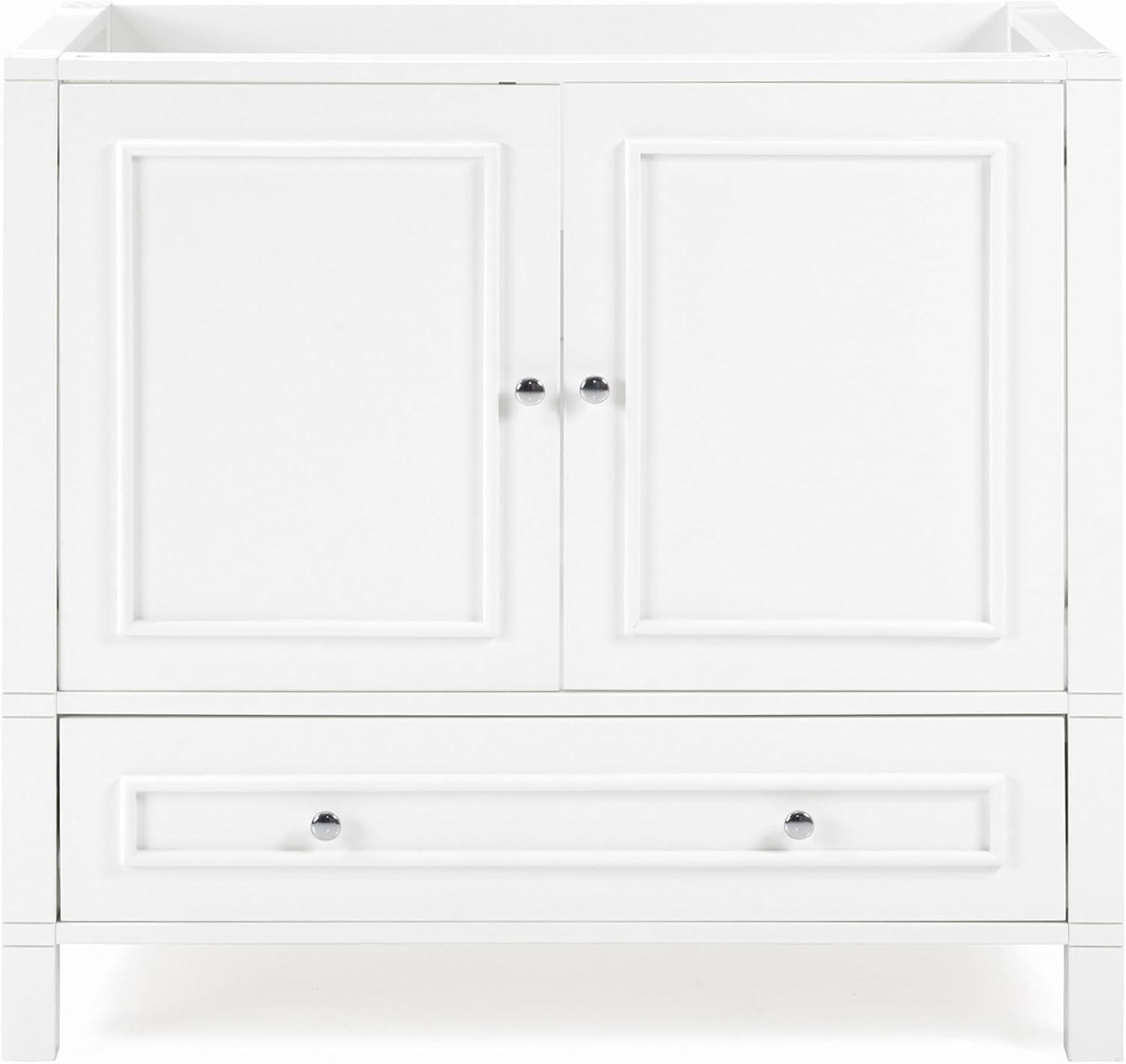 Williamsburg 36"W Transitional Style Vanity Cabinet With Soft Close Doors And Drawers