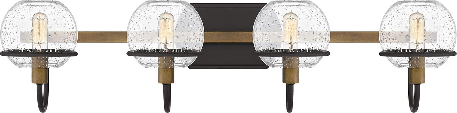 Phoenix Modern Lantern-Style Bath Light in Matte Black and Western Bronze