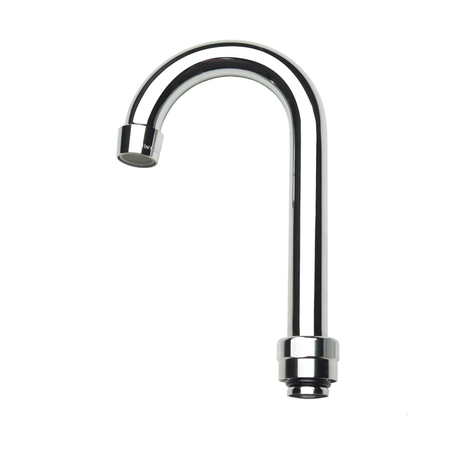 Silver Chrome Gooseneck Replacement Faucet Spout, 6-1/2" Height