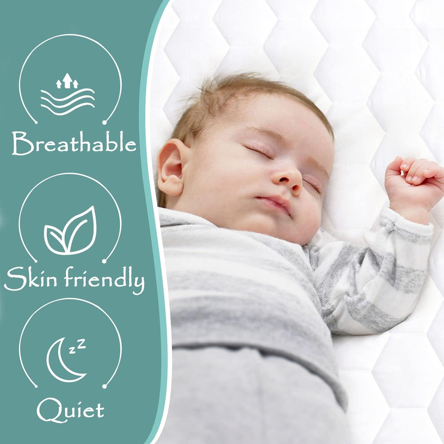 California King Quilted Waterproof Mattress Pad, Soft Mattress Pad Cover, Waterproof Mattress Protector Stretches up to 21” Deep Pocket-Hollow Alternative Filling-Cooling Mattress Topper