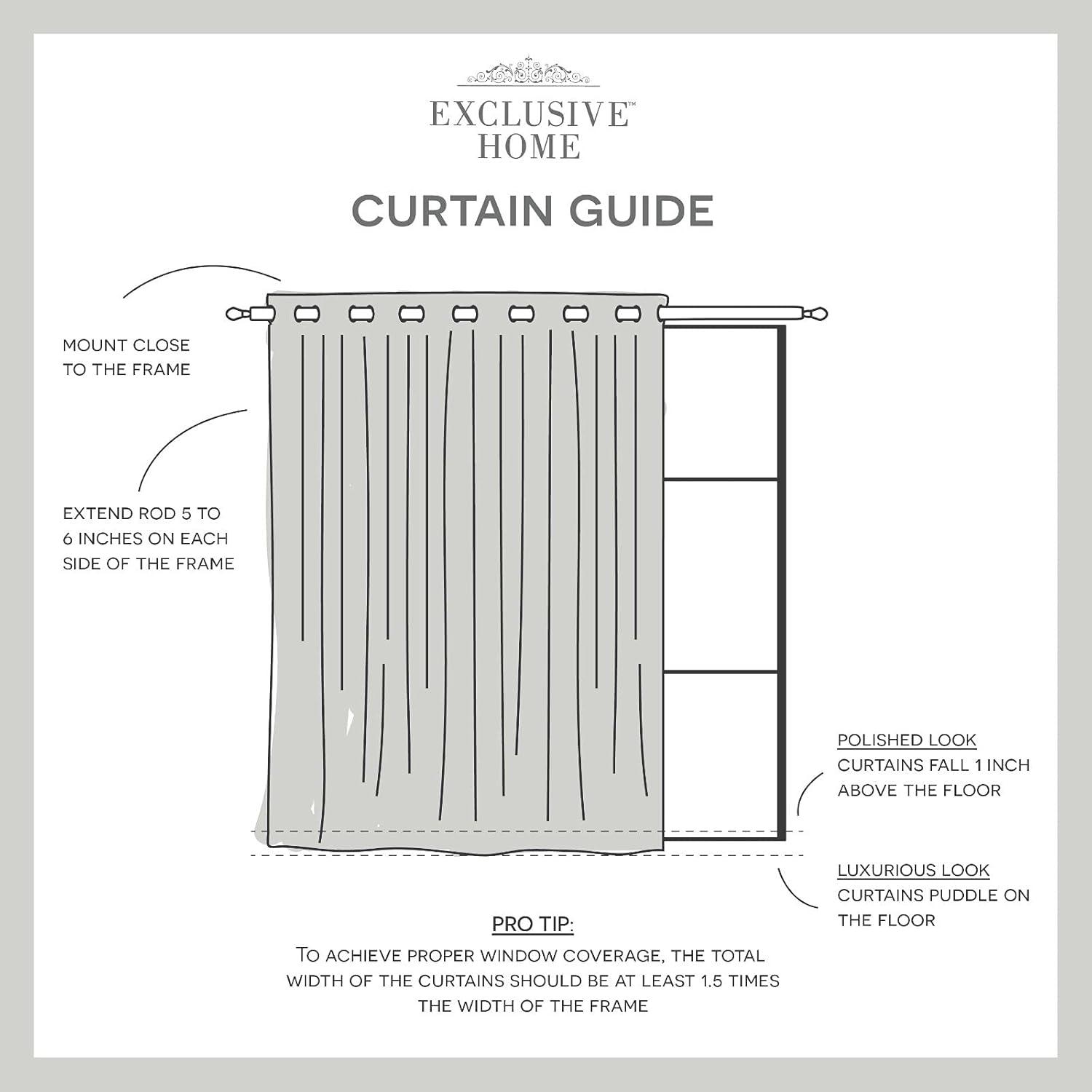 Forest Hill Patio Woven Blackout Grommet Top Single Curtain Panel - Exclusive Home