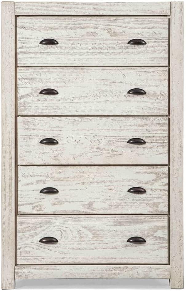 Montauk Solid Wood 32.5'' W 5 - Drawer Dresser