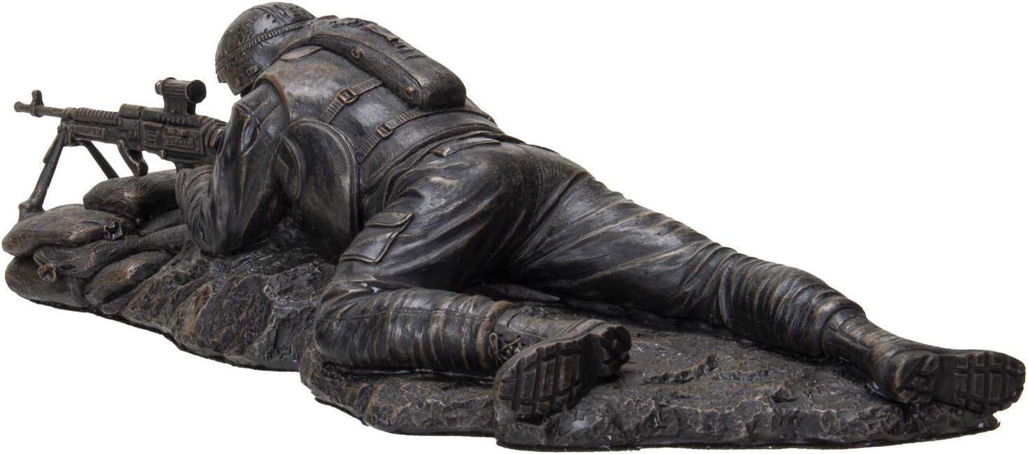 Pacific Giftware America's Finest Brave Soldier Laying Low Military Heroes Collectible Figurine