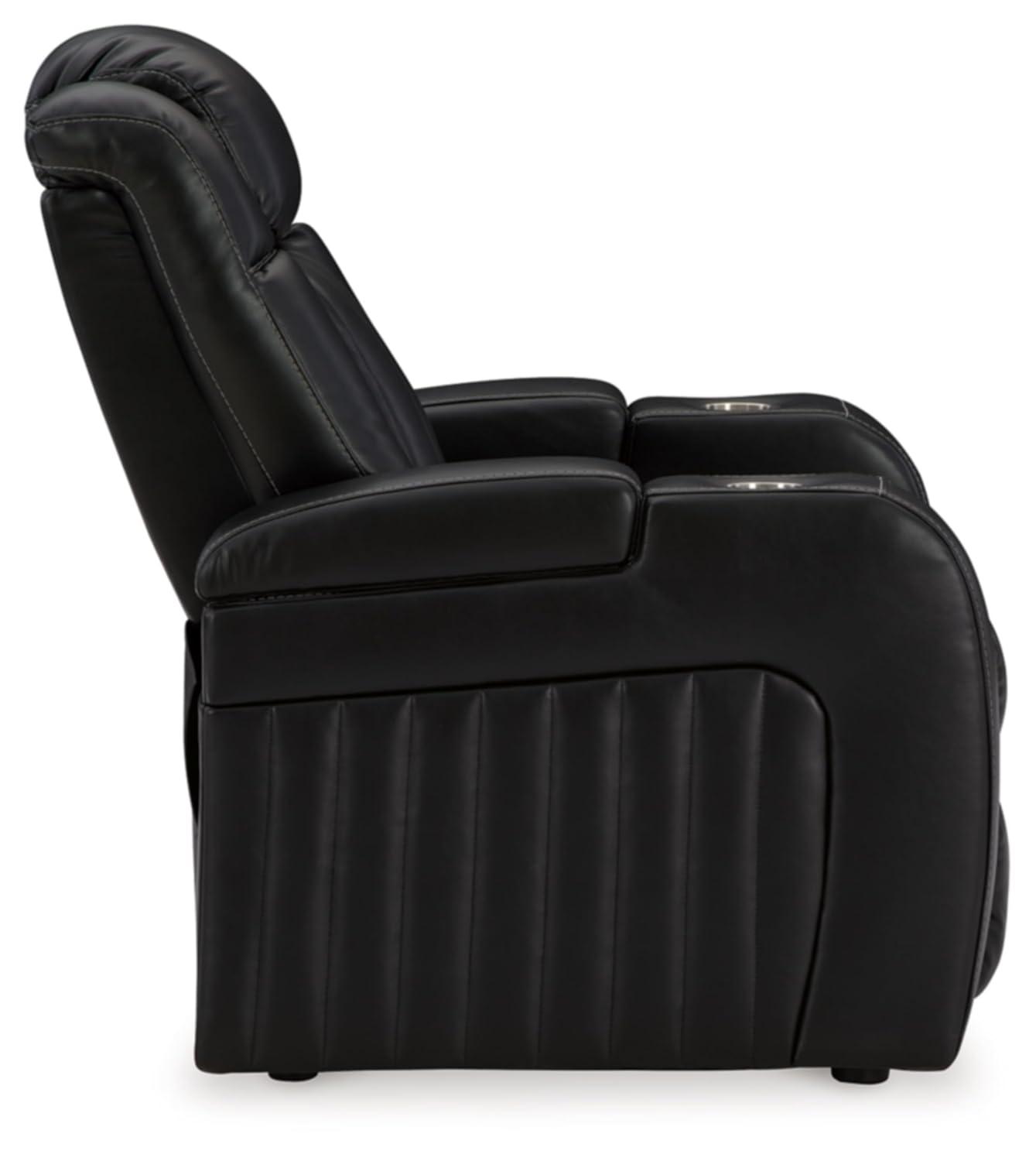 Signature Design by Ashley Caveman Den Midnight Power Recliner