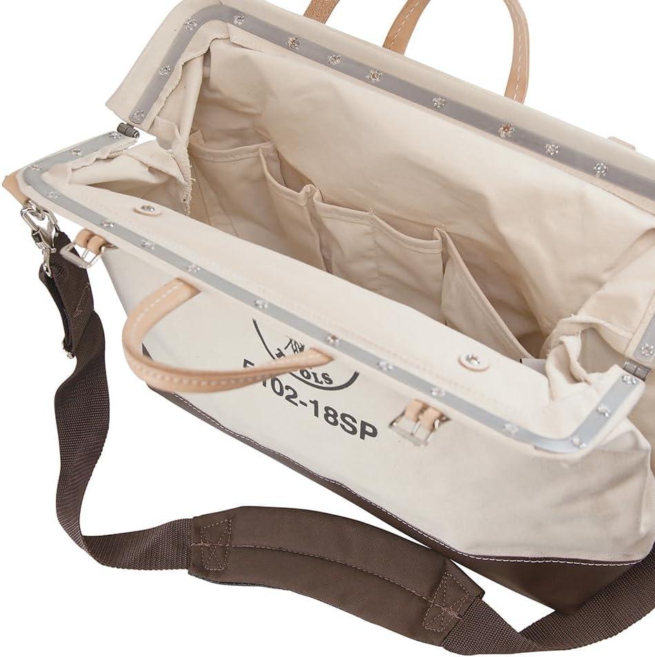 Klein Tools 5102-18SP 18 in. Deluxe Canvas Tool Bag