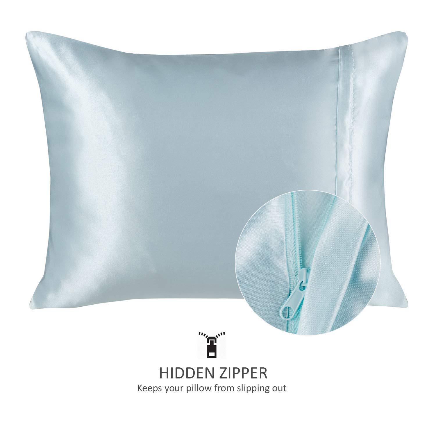 Shopbedding - Satin Pillowcase with Zipper for Hair and Skin