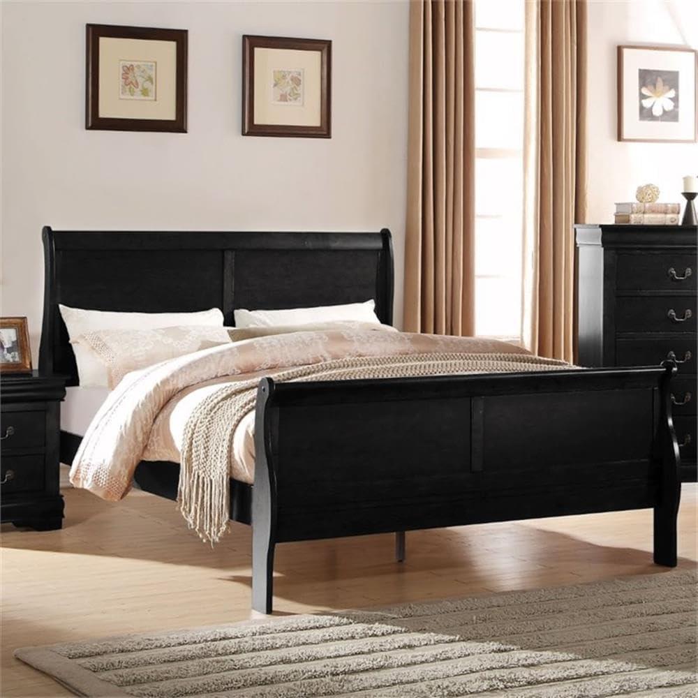 Simple Relax Full Bed, Black