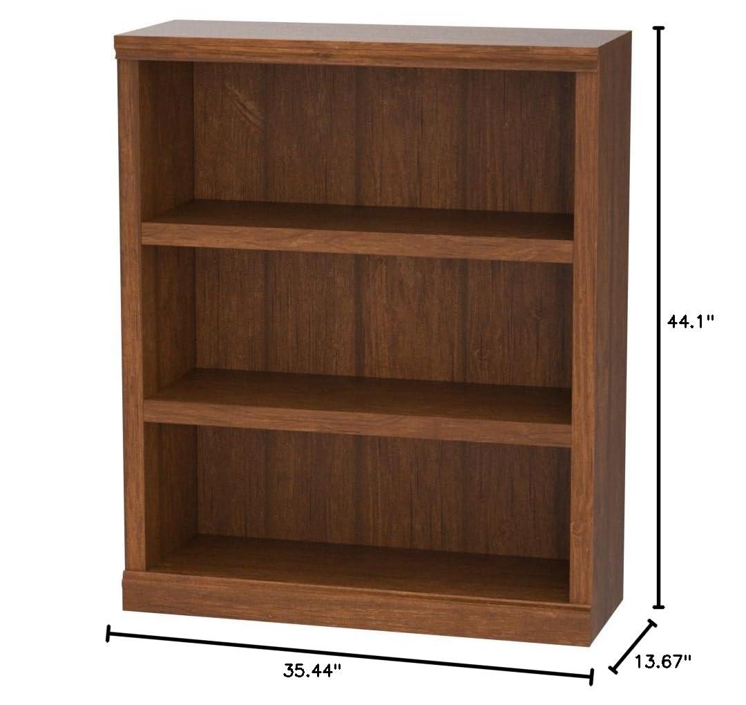 Sauder Select 3 Shelf Bookcase, Washington Cherry Finish