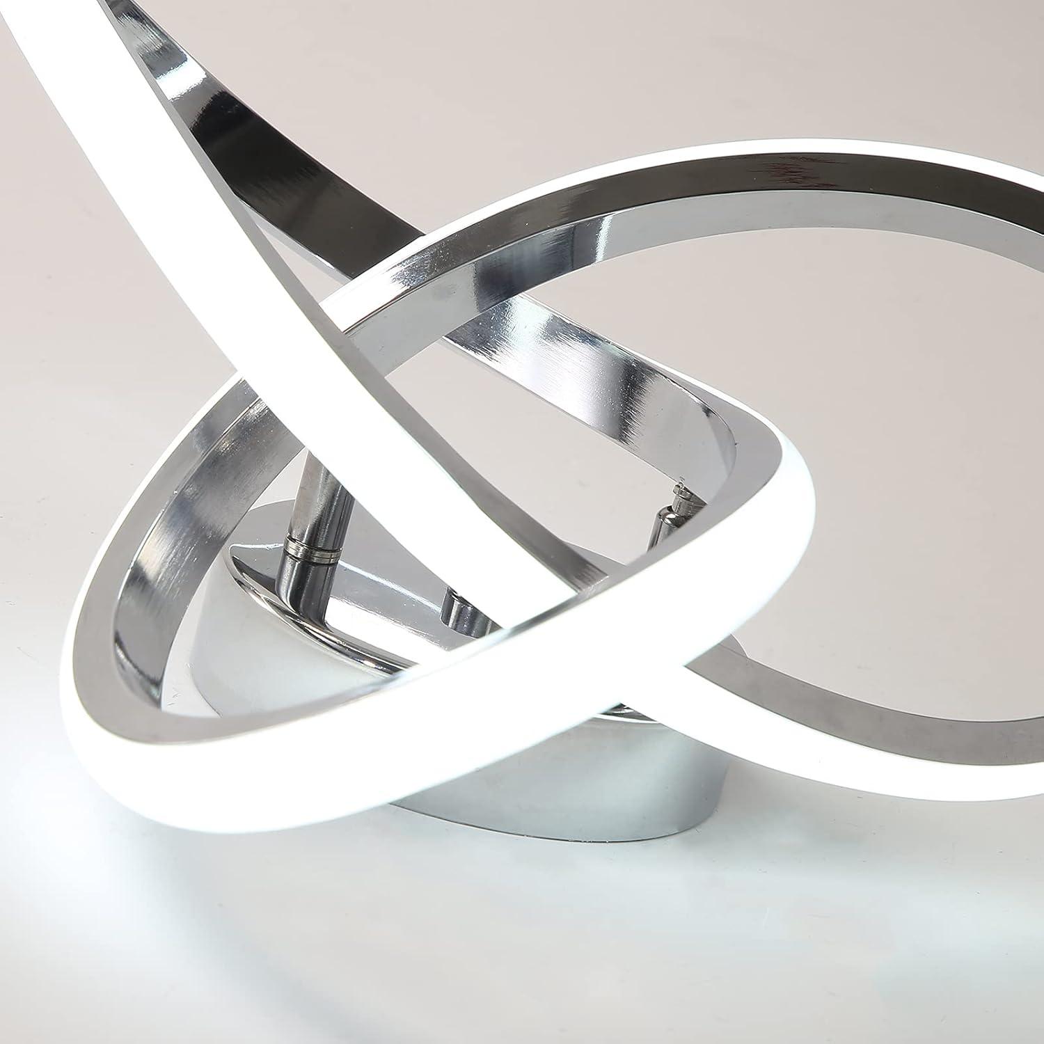 Hallway Light Acrylic Modern LED Ceiling Light Fixtures Cool White 6000K Close to Ceiling Lights for Bedroom Bathroom Kitchen Balcony Corridor Stair Aisle Curved Creative Design Celing lamp