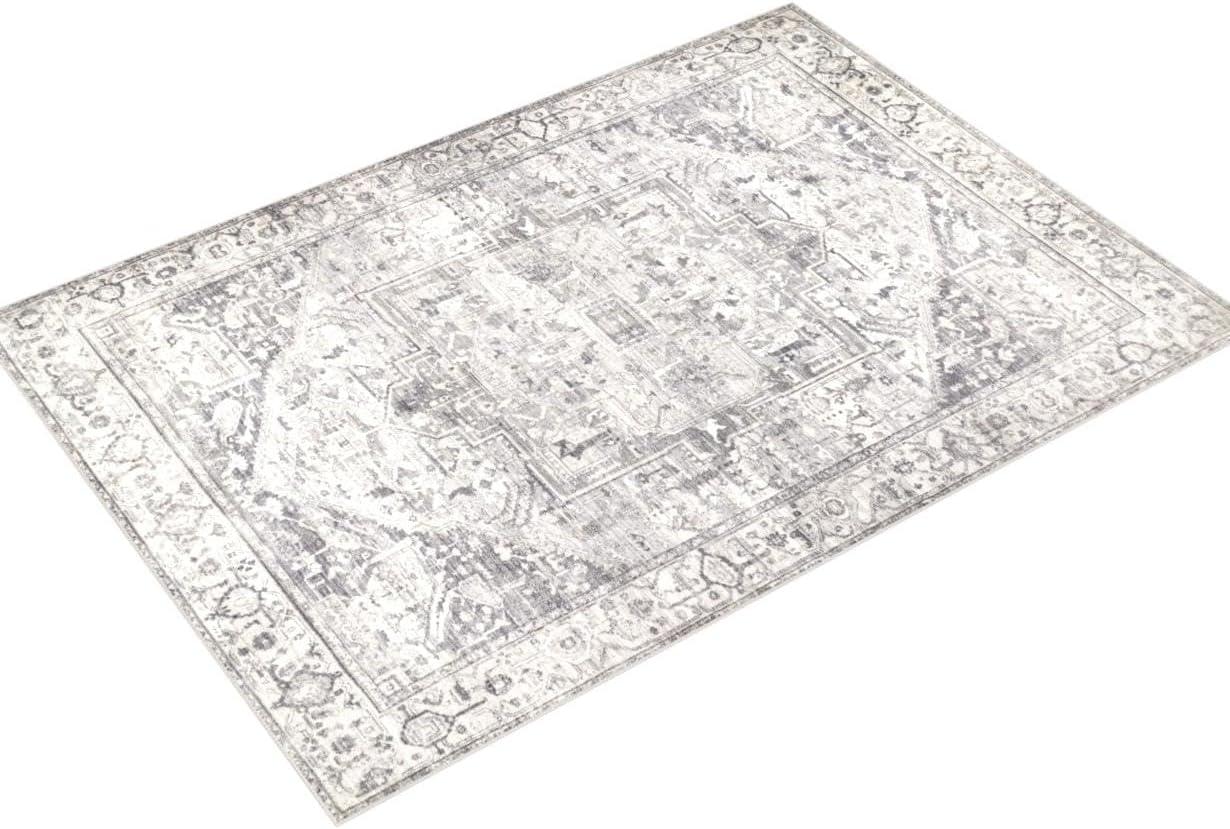 Nuloom Brielle Machine Washable VintageTransitional Medallion Indoor Area Rug for Living Room Bedroom Dining Room Kitchen