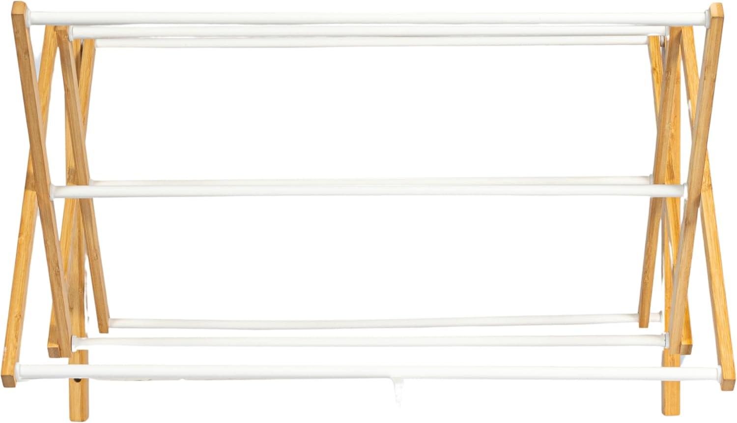 Household Essentials Meghan Bamboo Foldable Wall-Mounted Drying Rack