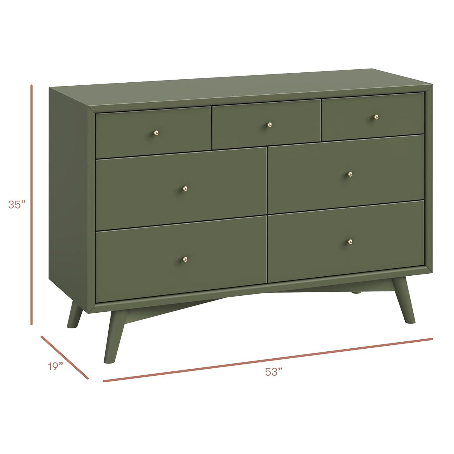 Palma 7 Drawer 53" W Double Dresser