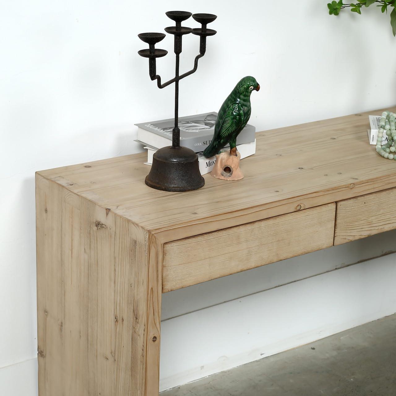 66'' Solid Wood Console Table