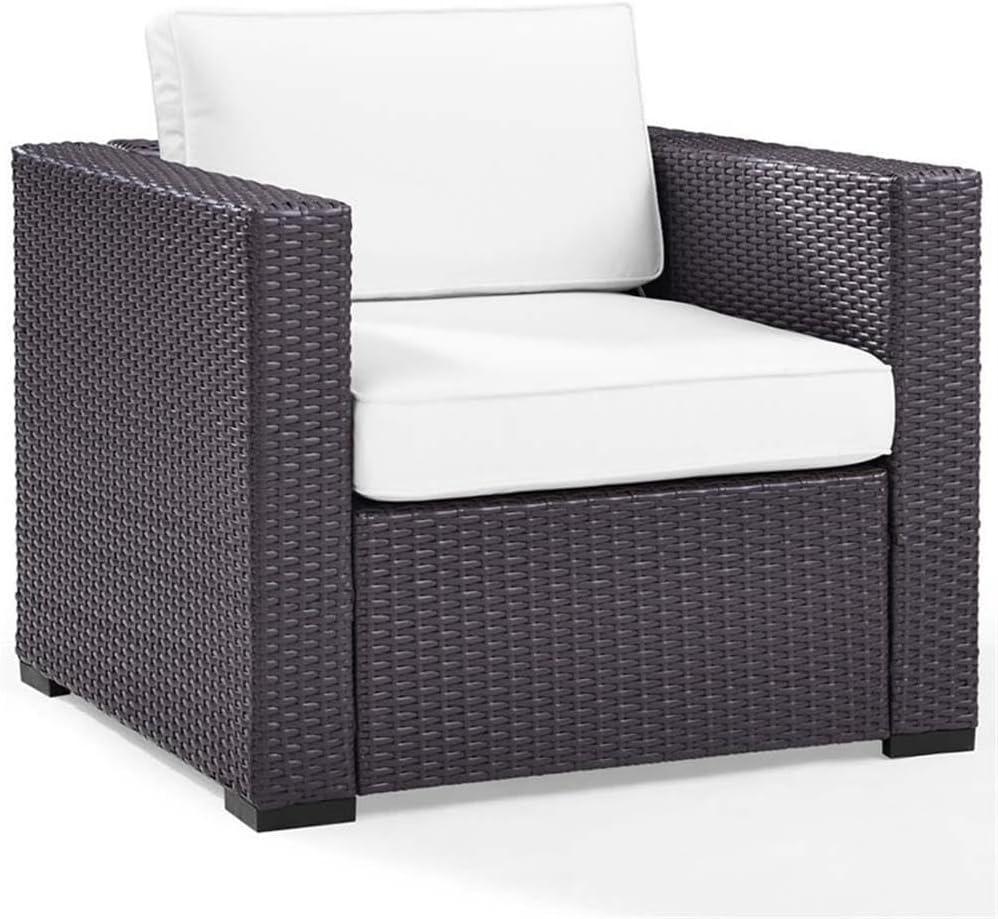 Biscayne Armchair With White Cushions