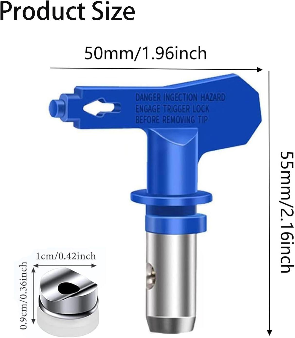 Blue 315 Reversible Airless Paint Spray Nozzle Tips, 2-Pack