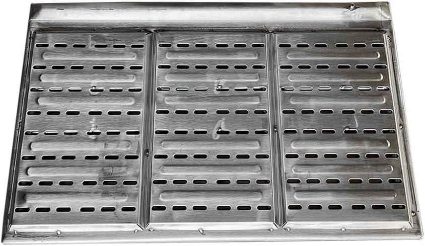 Heavy Duty 36" x 20" Stainless Steel Flat Top Griddle Grill Plancha for Triple Burner Extra Rib Double Bottom