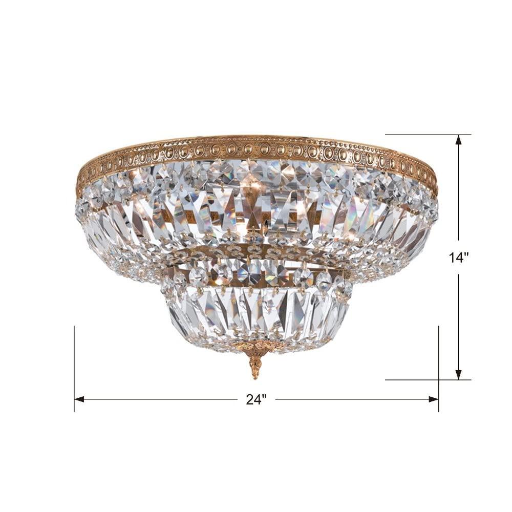 Crystorama Lighting - Six Light Ceiling Mount - Ceiling Mount - 6 Light Flush