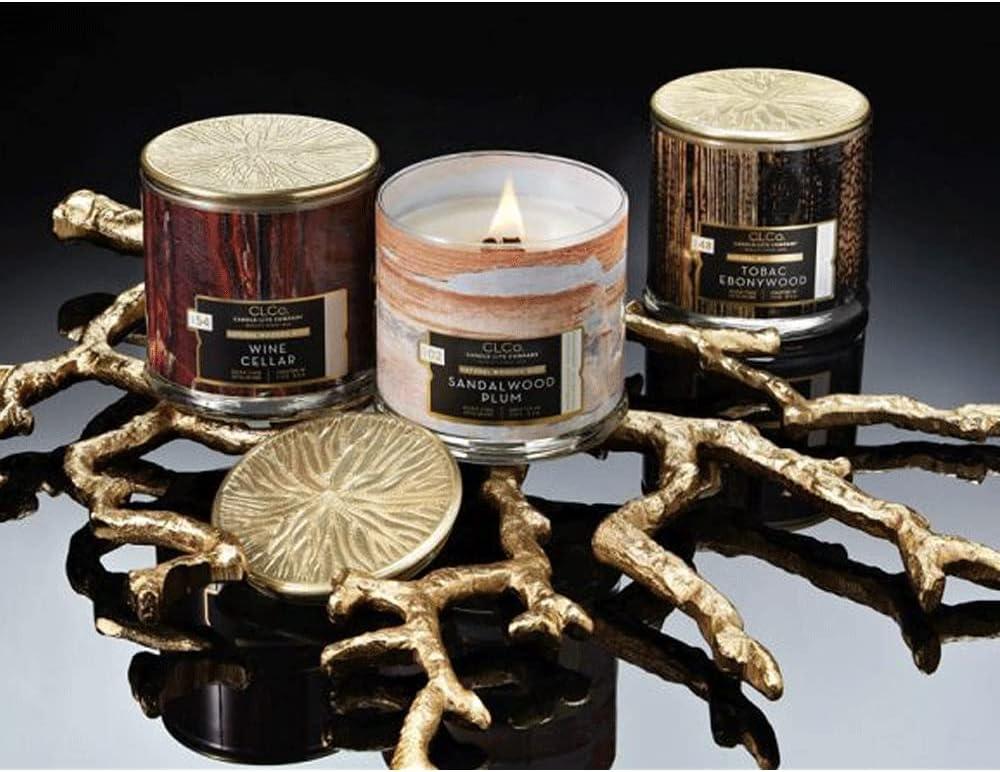 Candle Lite 4330668 Jar Candle, Leather Jacaranda, 14-oz. - Quantity 1