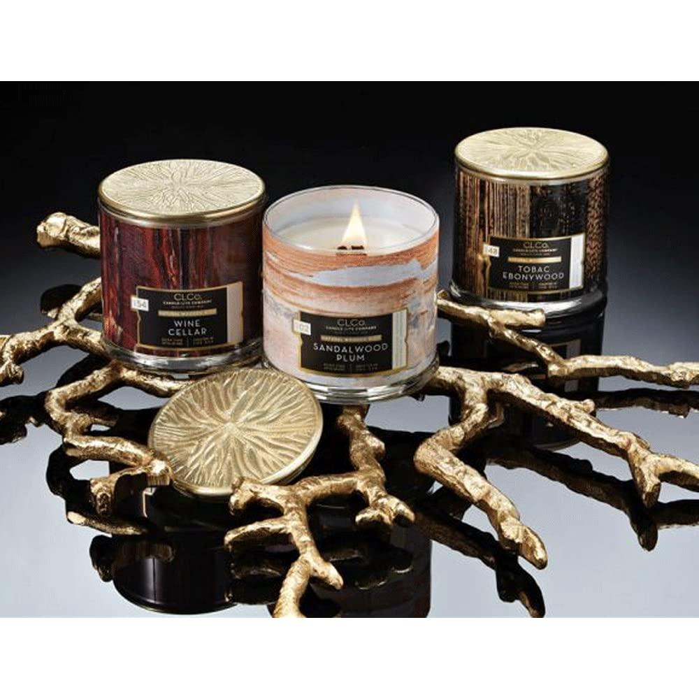 Candle Lite 4330668 Jar Candle, Leather Jacaranda, 14-oz. - Quantity 1