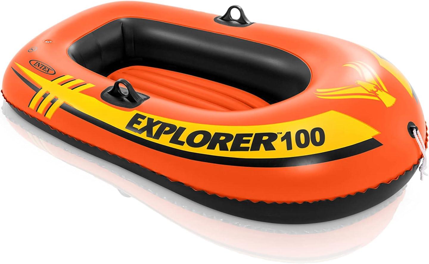 Open Box Intex Explorer 100 1 Person Youth Pool Lake Inflatable Raft Row Boat