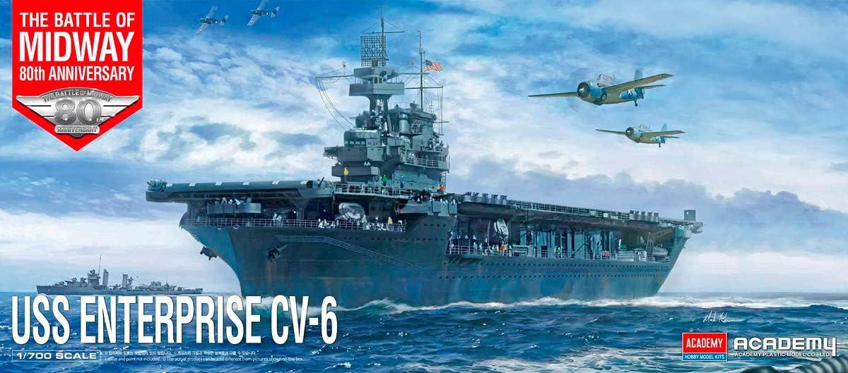 ACADEMY Models USS Enterprise CV-6 Battle Midway 1/700, Model Kits