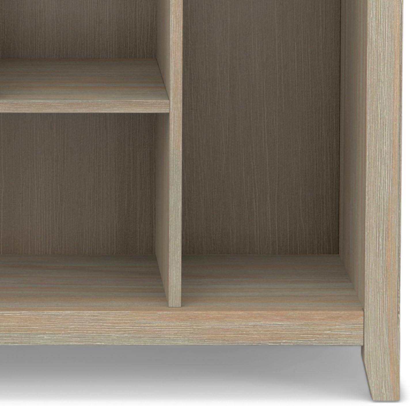 Amherst Distressed Grey Solid Wood Multi-Cube Bookcase