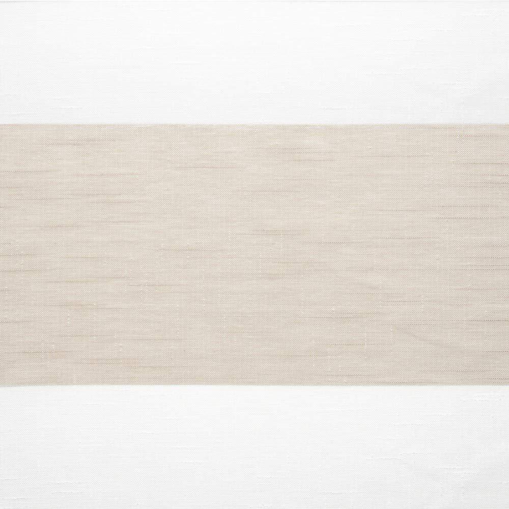 Set of 2 (96"x50") Darma Rod Pocket Window Curtain Panel Linen - Exclusive Home: Light Filtering, Modern Rugby Stripe