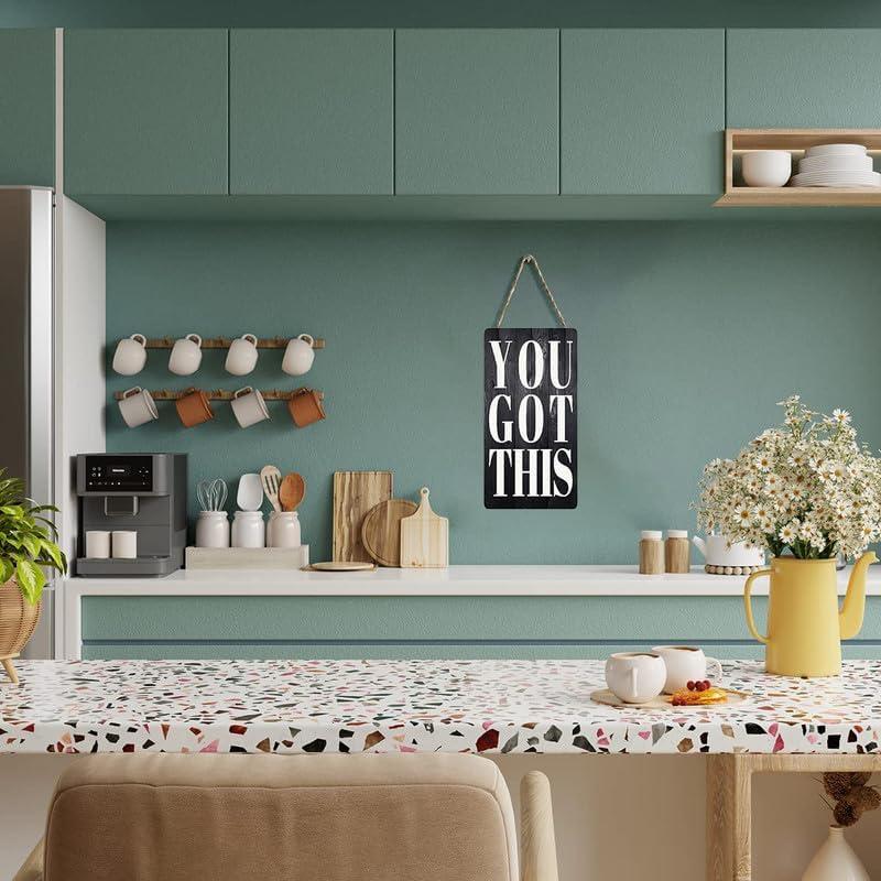 Wood Door Sign Aloha - Acronym - Hawaiian Sign Hanging Printed Wooden Plaque Decor, Wall Art Decor Home Office Door Decoration 6X12 Inch C23