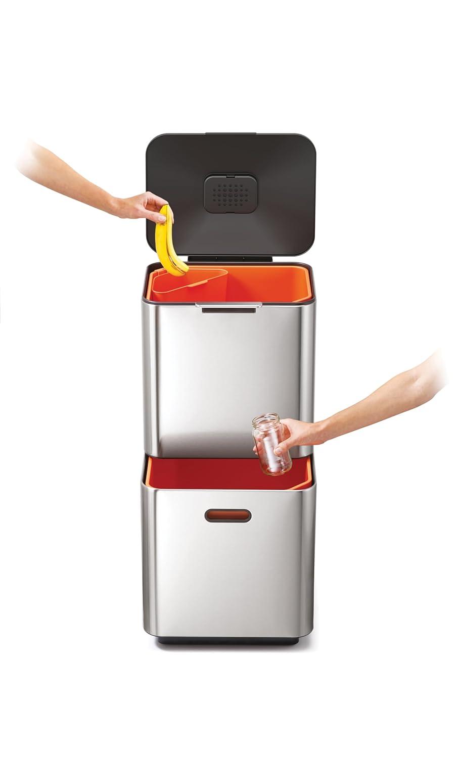 Joseph Joseph Totem Waste & Recycling Dual Kitchen Trash Can