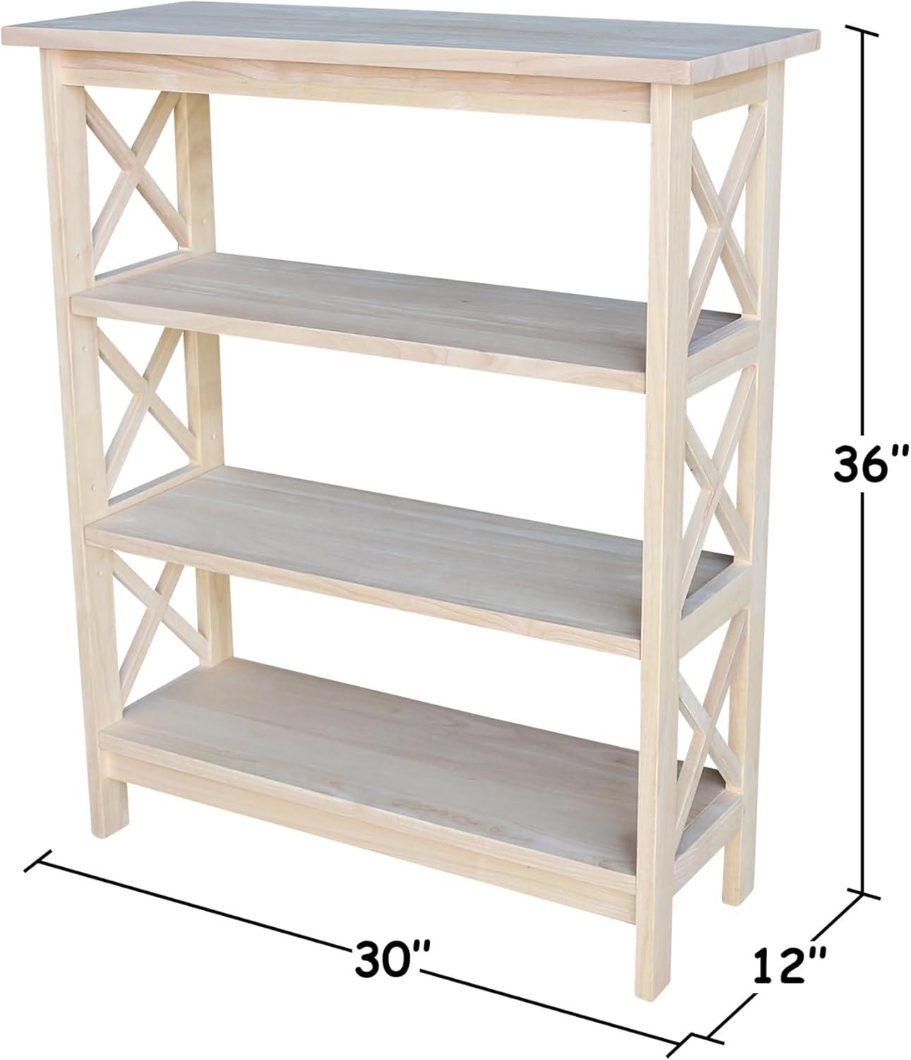 X-Sided Bookcase Unfinished - International Concepts