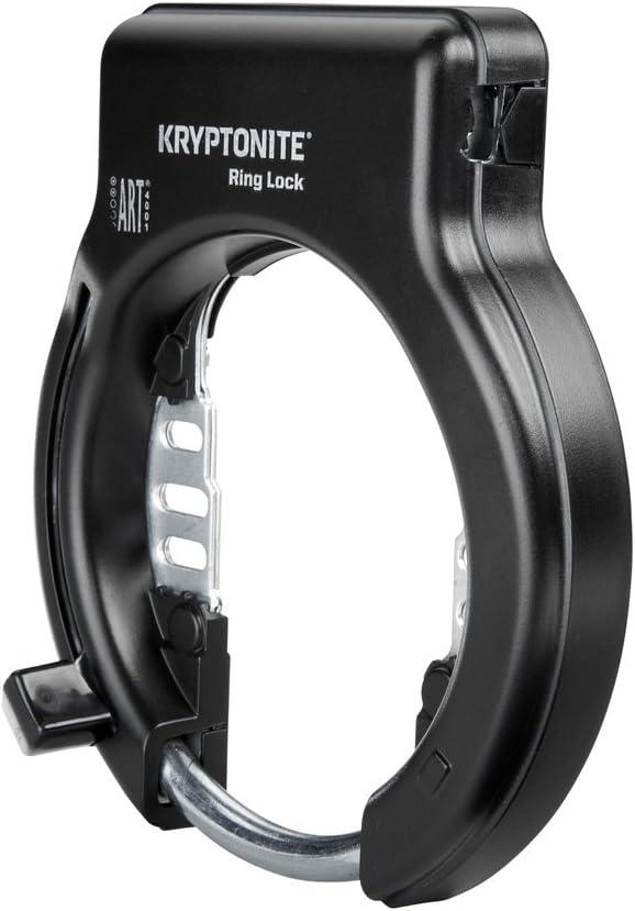 Kryptonite Ring Wheel Lock Black Includes Flexible Mount Non-Key Retaining