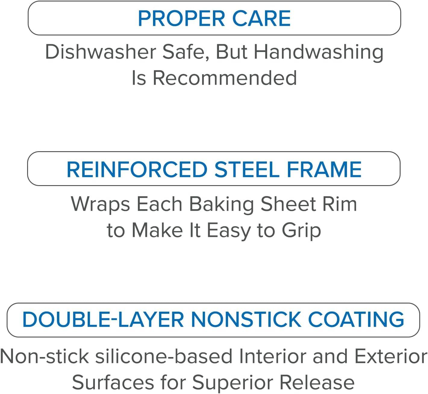 Viking Nonstick Aluminized Steel 3-Piece Baking Sheet Set