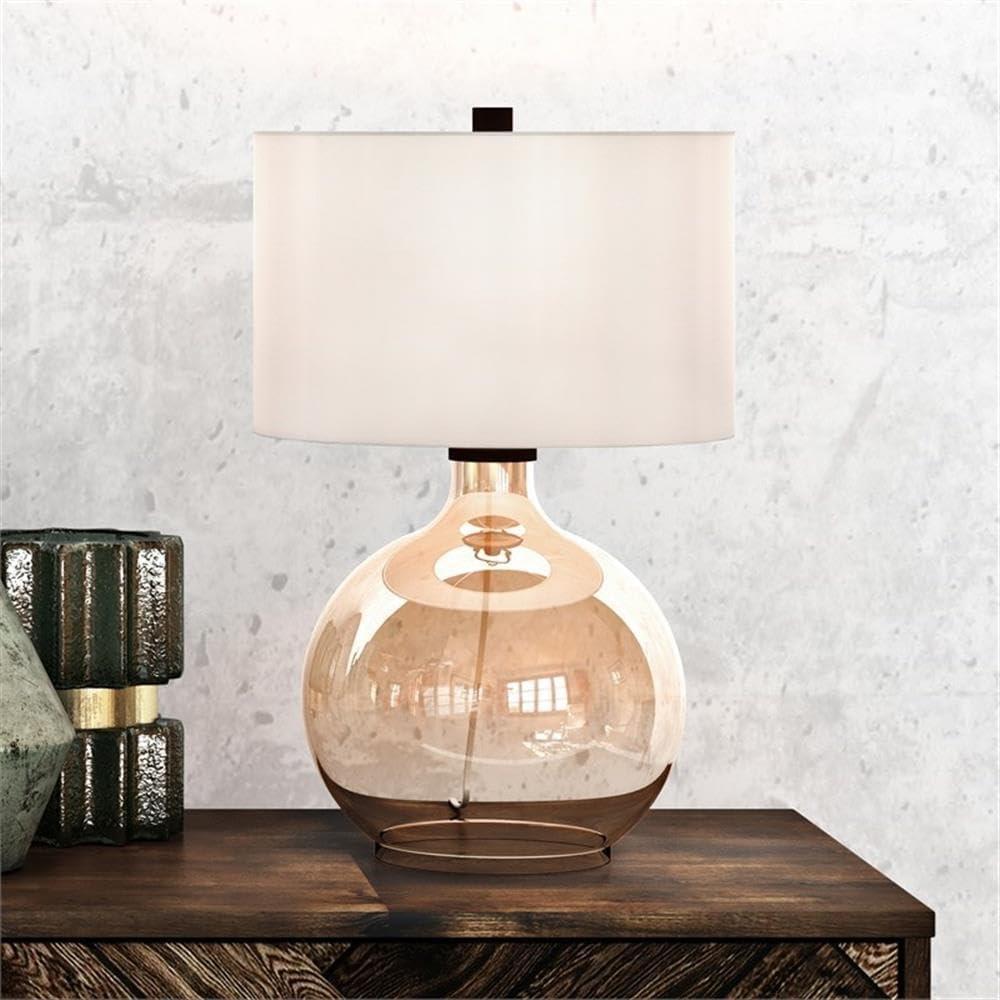 Evelyn&Zoe Traditional Glass Clear Glass Table Lamp