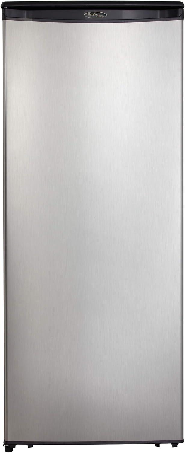 Danby Designer 11 C Ft Automatic Defrost Apartment Refrigerator, Spotless Steel