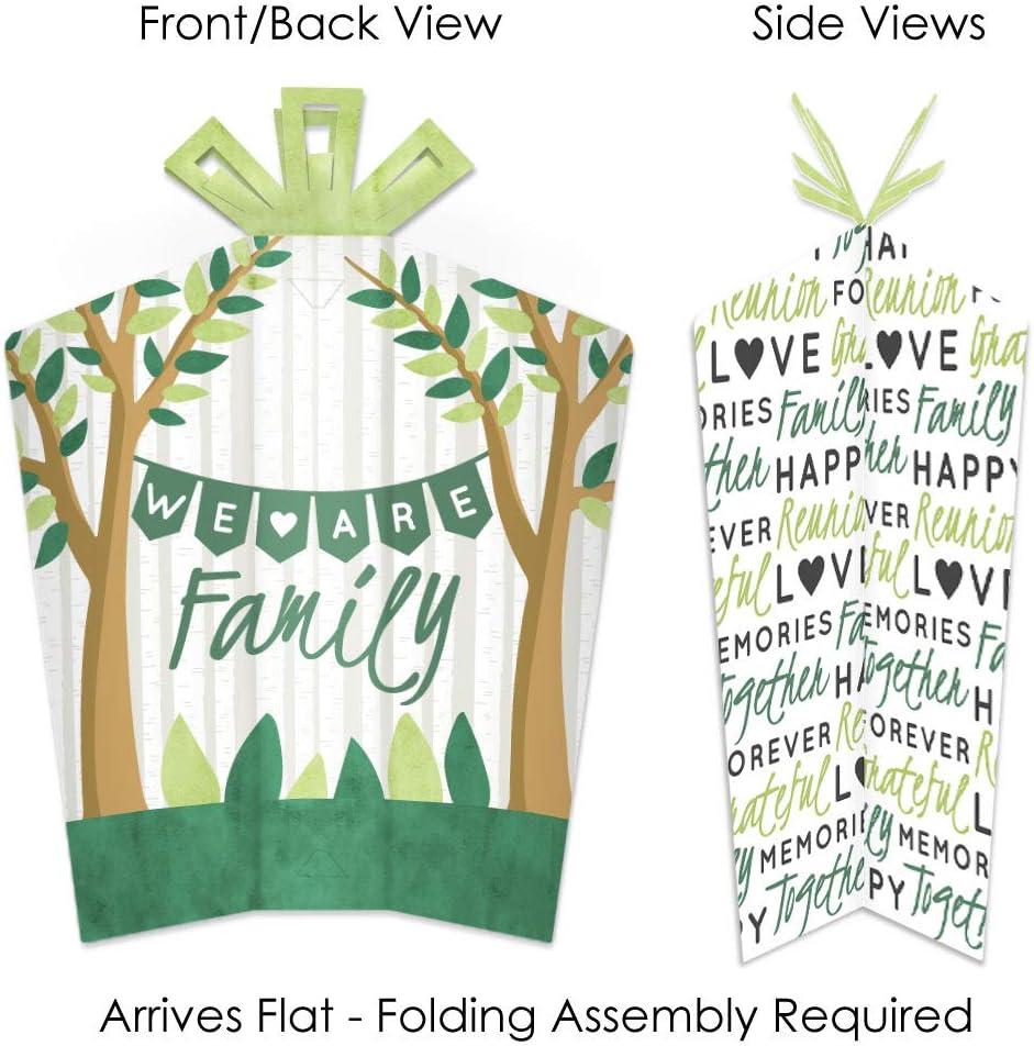 Big Dot of Happiness Family Tree Reunion - Table Decorations - Family Gathering Party Fold and Flare Centerpieces - 10 Count